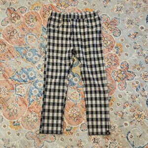 Duex nar duex black/black check print jeggings